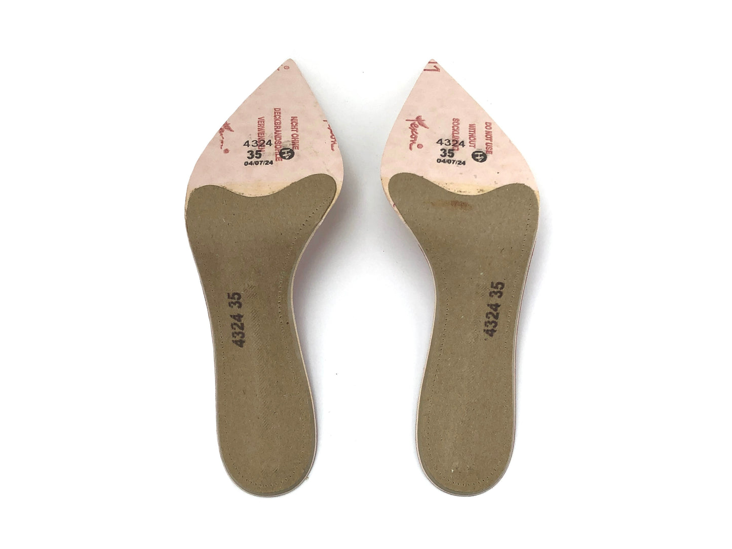 Shanked Insoles Pointed Toe - 80/100mm height