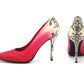 The Nightbird Stiletto with Raspberry Patina