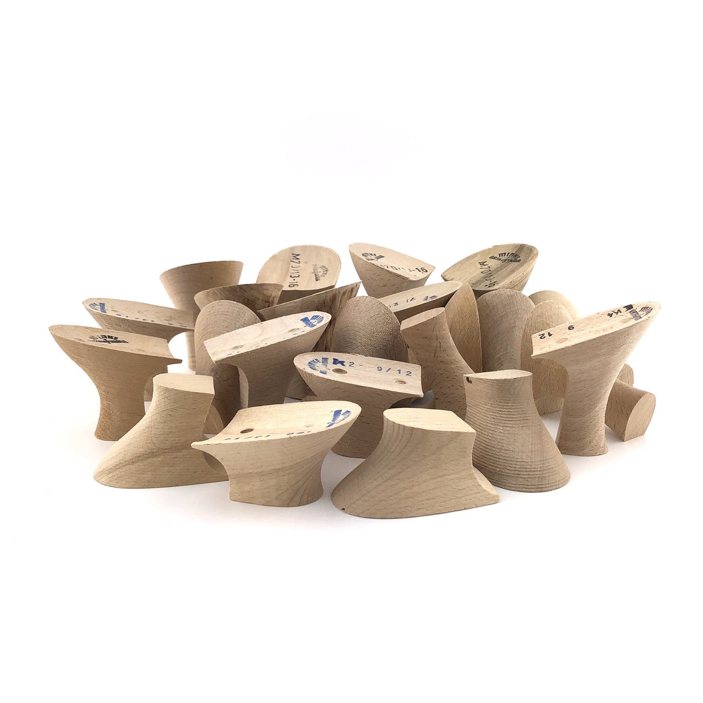 Wood Heels Value Pack (9 pairs, 5 singles, minor imperfections)